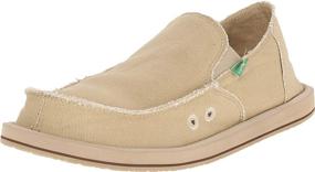 img 1 attached to Sanuk Men's Vagabond Slip Blackout Loafers - Comfort and Style Combined!