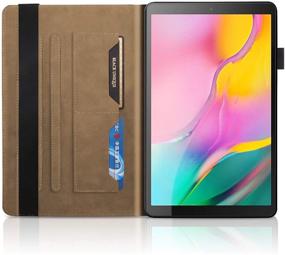 img 2 attached to 📱 Samsung Galaxy Tab S6 Lite 10.4" 2020, SM-P610/ SM-P615 Case - Slim PU Leather Flip Case with Multiple Viewing Angles, Card Slot, and Pencil Holder - Brown