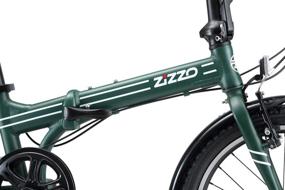 img 1 attached to 🚲 Premium EuroMini ZiZZO Heavy Duty Forte: Lightweight Aluminum Frame Folding Bike with Shimano 7-Speed, Fenders, Rack, and 300 lb. Weight Limit (Forest Green)