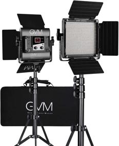 img 4 attached to 🎥 GVM 560 Диммируемая Би-Цветовая Светодиодная Видеолампа (2 шт.), Комплект Светового Оборудования для Фотографии с Интеллектуальной Системой Управления через Приложение, Идеально подходит для YouTube, Студийной и Съемки на Улице, 2300K-6800K, CRI 97+