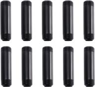 🛠️ home tzh 10 pack - 1/2" x 4" black painted iron pipe - threaded metal pipe nipples for diy projects, furniture and shelving decoration логотип