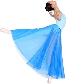 img 1 attached to 👗 Body Wrappers Adult Long Full Chiffon Skirt - 538: Elegant and Flowy