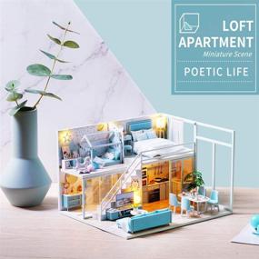 img 3 attached to 🏠 Spilay Miniature Dollhouse Furniture Apartment Dolls & Accessories: Complete Set for Dollhouse Enthusiasts