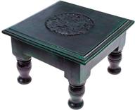 зеленый резной деревянный алтарный стол логотип