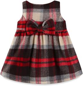 img 3 attached to Mud Kingdom Plaid Sleeveless Loose Fit Faux Wool Holiday Girls Dresses