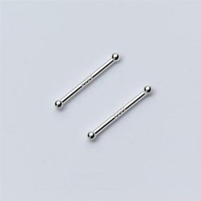 img 3 attached to 💎 Sterling Silver Tragus Tiny Stud Earrings 20g with 1mm Ball for Women, Teen Girls | New Cartilage Piercings Sleeper Huggie Post