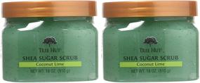 img 2 attached to Exfoliate and Nourish with Tree Hut Sugar Body Scrub: Coconut Lime Shea, 18oz (532ml) - Pack of 2