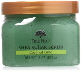 img 4 attached to Exfoliate and Nourish with Tree Hut Sugar Body Scrub: Coconut Lime Shea, 18oz (532ml) - Pack of 2