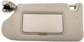 img 4 attached to GOLDPAR Left Driver Side Sun Visor for Nissan Altima 2013-2018, with Light, No Sunroof, 96401-3TA2A (Grey)