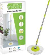 🧹 green direct spin mop deluxe cleaning system with mop stick and microfiber mop head included logo