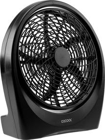 img 3 attached to 🌬️ O2COOL 10-Inch Battery/Electric Operated Indoor/Outdoor Portable Fan with AC Adapter - Tilts 90 Degrees