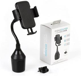 img 2 attached to 🚗 Enhance Your Drive with the Limitless PhoneStation Car Cup Holder Phone Mount - Perfect for iPhone/Samsung/Note/Galaxy & More!