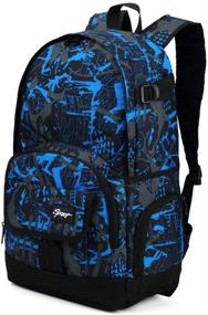 img 4 attached to 🎒 Rickyh Style School Backpack & Travel Bag: Lightweight, Stylish, and Unisex with Laptop Compartment