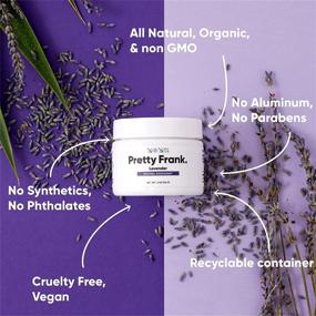 img 3 attached to 🌿 Pretty Frank Lavender Natural Deodorant Jar - Aluminum-Free Deodorant for Women, Men, Teens, & Kids – Paraben & Sulfate Free Cream Deodorant with Shea Butter, Coconut Oil, Vitamin E & Baking Soda (1pc)