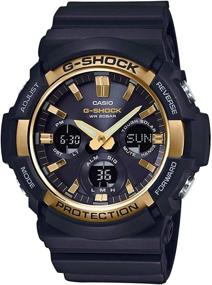 img 1 attached to 🕒 Casio G-Shock GAS100G-1A Tough Solar Resin/Stainless Steel Men's Watch (Black): Durable and Dependable Timekeeping for Men