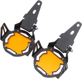 img 3 attached to 🚦 OEM Motorcycle LED Fog Light Protector Guards - R1200GS Adventure F800GS Adventure R1250GS / ADV LC - Fitment, Lamp Cover, Orange