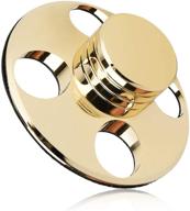💛 facmogu lp диск стабилизатор: премиум алюминиевый виниловый проигрыватель снижатель вибрации - золотой логотип