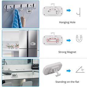 img 2 attached to 🌡️ CAMWAY Waterproof Digital Refrigerator Fridge Thermometer with Max/Min Record Function and Large LCD Display -4°F to 122°F - 4Pack with Bonus Screwdriver Set