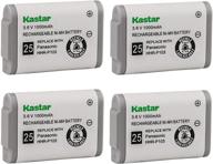 🔋 kastar 4-pack cordless phone battery replacement for panasonic hhr-p103, radio shack, v-tech, philips - long-lasting power solution! logo