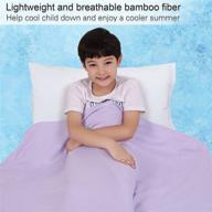 🔥 lukeight cooling summer blanket for kids - cool lightweight bamboo blanket | absorbs body heat for hot sleepers & hot flashes | comfortable all season thin blanket (30x39inches, purple) logo