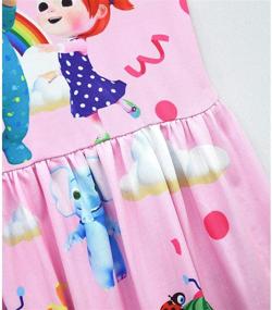 img 1 attached to 🍉 Adorable Babykea Girls Watermelon Cartoon Dress: Perfect Flutter Sleeve Birthday & Summer Dress