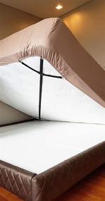 img 4 attached to 🛏️ 2-Pack Adjustable Bed Suspender Crisscross Straps - Secure and Fasten Your Bed Perfectly with Long Grippers/Straps/Holder/Fasteners (Triangle Model)
