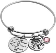 🌳 cousin love: ankiyabe expandable bracelet with family tree charm – perfect birthday gift for cousins with quotes logo