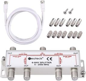 img 4 attached to 🔀 Neoteck 6-Way Coax Cable Splitter MoCA 5-2500MHz: Premium Coaxial Splitter for Improved Signal Distribution
