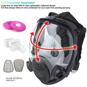 img 2 attached to 🪵 Woodworking Respirator for Polishing, Decoration, and Protection