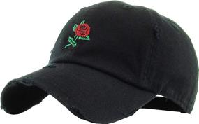 img 4 attached to 🧢 Adjustable Baseball Cap - Good Vibes Vacation Dad Hat for Men, Women, and Rose Pineapple enthusiasts