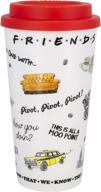 stylish paladone friends central perk coffee cup travel mug for on-the-go sips логотип