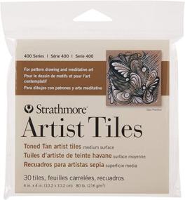 img 2 attached to 🎨 Strathmore 400 Series Toned Tan Artist Tiles: 30 Sheets for Creative Excellence