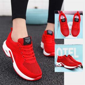 img 1 attached to FLARUT Lightweight Fashion Sport Sneakers Athletic Women's Shoes for Sports