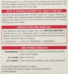 img 2 attached to 🧖 L'Oreal Paris Skincare Wrinkle Expert 45+ Anti-Aging Moisturizer: Retino-Peptide Formula for Sensitive Skin