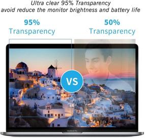 img 2 attached to Протектор экрана для MacBook Pro 16 дюймов, антибликовая защита от синего света | Новый MacBook Pro 16 модель A2141 выпуска 2019 года | Touch Bar и Touch ID | Защита глаз + защита клавиатуры из ТПУ