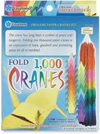 📦 yasutomo origami paper crane kit: 1000 cranes, 3 x 3 in, assorted colors (pack of 1020) logo