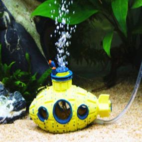 img 1 attached to 🐠 Tfwadmx Aquarium Bubbler Decorations: Oxygen Pump Resin Crafts for Fish Tank, 2 Pack Hiding Cave Air Bubbler Stone Ornament