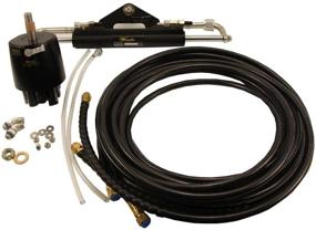 img 3 attached to 🚤 Optimized Winibo ZA0300 Hydraulic Steering System for Outboard up to 150HP including Helm Steering Ram, Cylinder, and Tube Kits