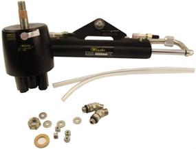 img 1 attached to 🚤 Optimized Winibo ZA0300 Hydraulic Steering System for Outboard up to 150HP including Helm Steering Ram, Cylinder, and Tube Kits