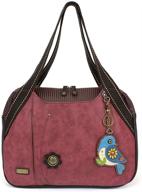 👜 stylish chala bowling tote bag in burgundy - perfect for fashionable everyday use! logo
