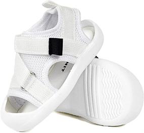 img 1 attached to Sandals Lightweight Anti Slip Aquatic Toddler Boys' Shoes ~ Sandals