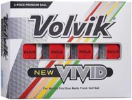 🏌️ volvik 2020 vivid golf balls: 3-piece set with matte finish for enhanced performance логотип