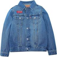 levi's vintage boys' clothing: 👦 hooded trucker jacket for jackets & coats logo