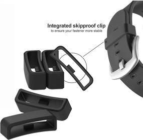 img 3 attached to 6 Pack of Fastener Loops - 28mm Width Band Keeper for Garmin Vivoactive HR/Forerunner 910XT and Fitbit Surge Bands Replacement