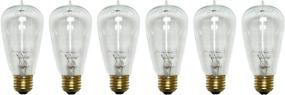 img 1 attached to 🌟 Satco Filament Vintage Incandescent 6 Pack - Timeless Glow for Classic Ambiance