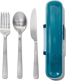 img 4 attached to 🍴 Convenient OXO Good Grips Prep & Go Utensil Set: Stainless Steel with Case, Dishwasher Safe