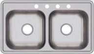 elkay d233194 dayton stainless steel sink - double bowl drop-in for effortless kitchen organization logo