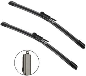 img 3 attached to 🚗 Original Equipment Front and Rear Wiper Blades for Ford Explorer 2011-2018 - Set of 3 Replacement Blades - OE# BB5Z-17528-E/D/A