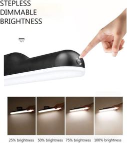 img 2 attached to Closet Lighting, Stick-on Lights, Under Shelf LED Lights, Touch Dimmable Light for Walls, Portable Desk Lights for Rooms, Kitchen, Vanity, Office