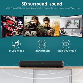 img 2 attached to 🔊 Wohome Sound Bar S88: Immersive 3D Surround Sound for Home Theater Experience with Bluetooth 5.0